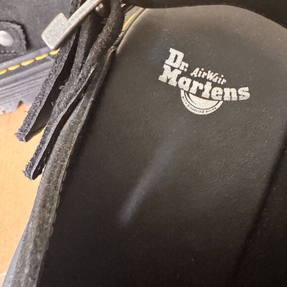 Dr. Martens Zebzag Mule II Sandals Black Suede Slip-On Chunky Sole Women’s US 7 - Picture 3 of 8